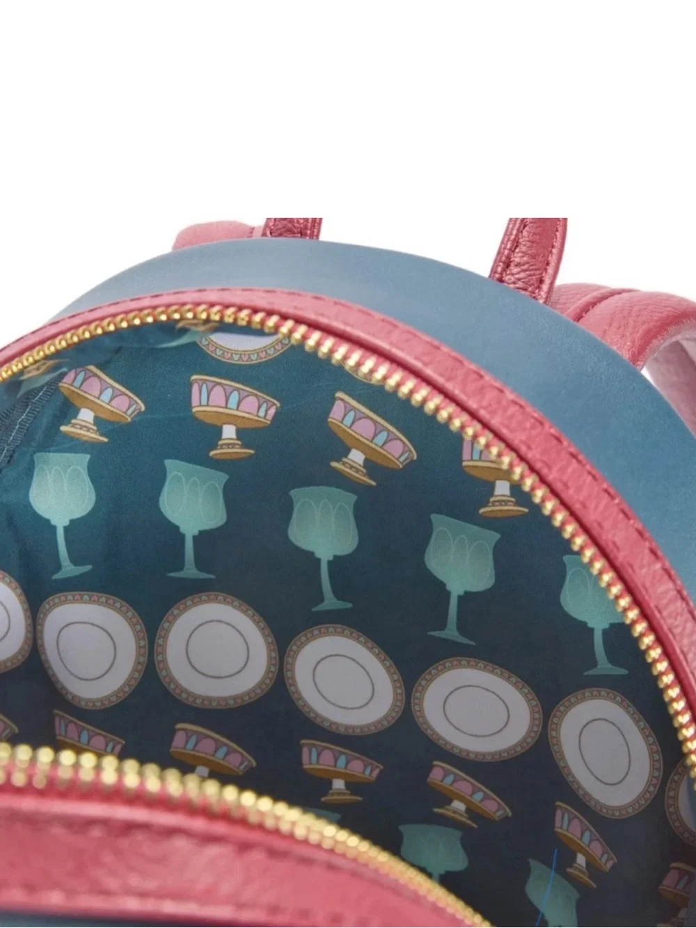 NWT Disney Store UK Exclusive Loungefly Belle Be Our Guest Mini Backpack FLAW